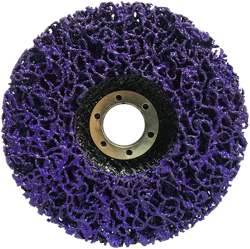 DISCO DE LIMPIEZA  ( NEROX )  CLEAN-STRIP  Púrpura.  115mm  ( Dureza X )