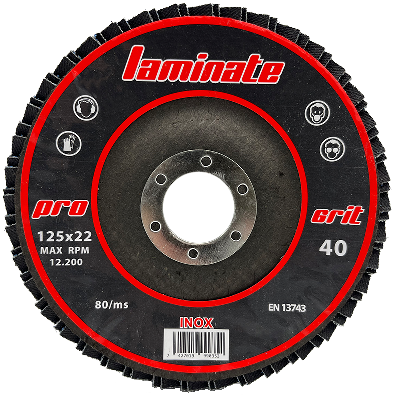 DISCO DE LAMINAS  (  LAMINATE  )   ZIRCONIO -  INOX  125x22,2