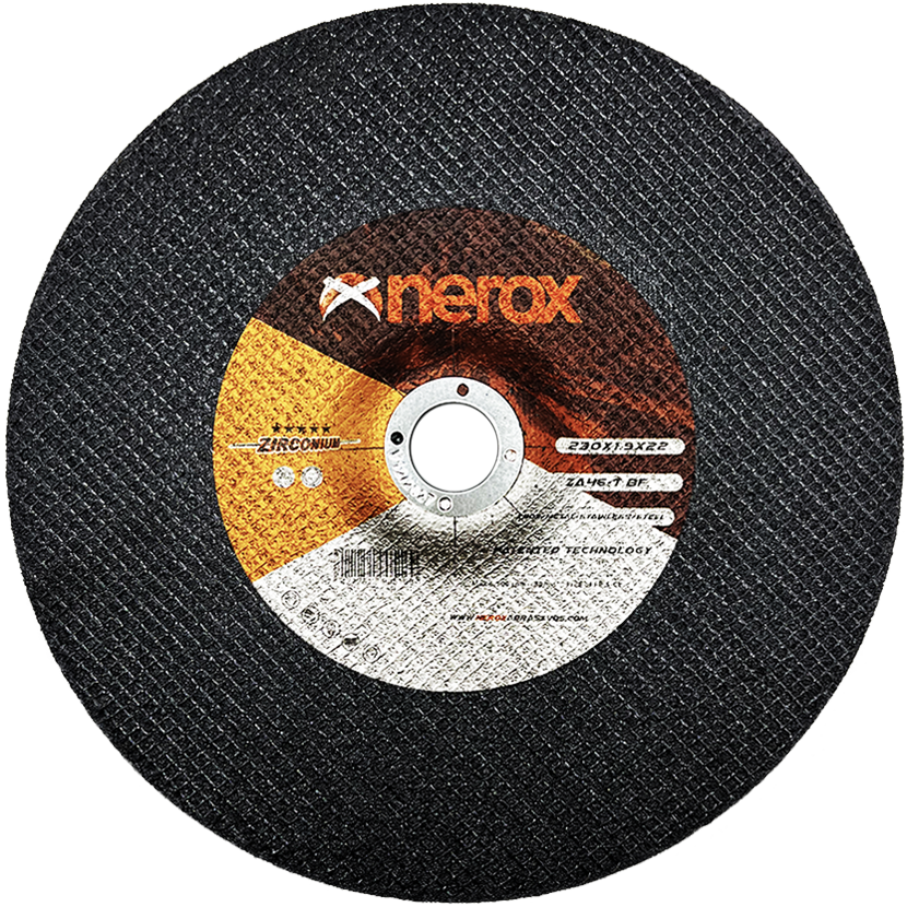 DISCO DE CORTE FINO  ( NEROX )  ZA46 T-BF  ZIRCONIUM  230x1.9x22,2  ( cóncavo ) ( caja 25 uds )