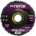 DISCO DE LIMPIEZA  ( NEROX )  CLEAN-STRIP  Púrpura.  115mm  ( Dureza X )