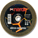 DISCO PARA DESBASTE  ( NEROX )  ZC24 Q-BF    ZIRCO-CERAMIC   230x6.5x22,2 ( caja 10 uds )