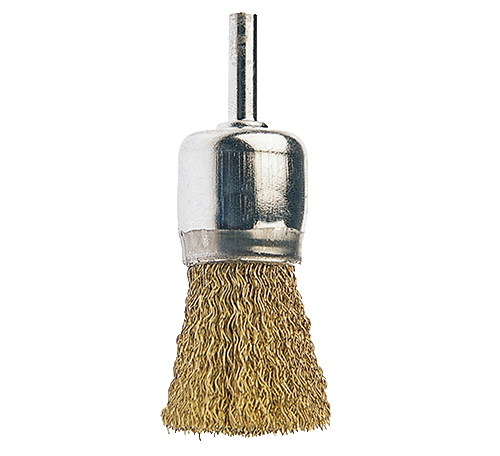 CEPILLO ALAMBRE - BROCHA LATONADO  ( NEROX )  ( Vástago 6mm )