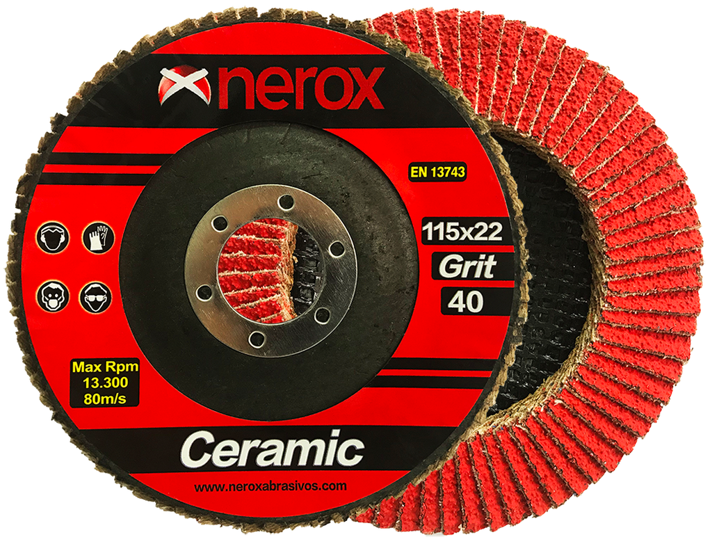 DISCO DE LAMINAS  ( NEROX )  CERAMIC  XR770x     115x22 ( caja 10 uds )