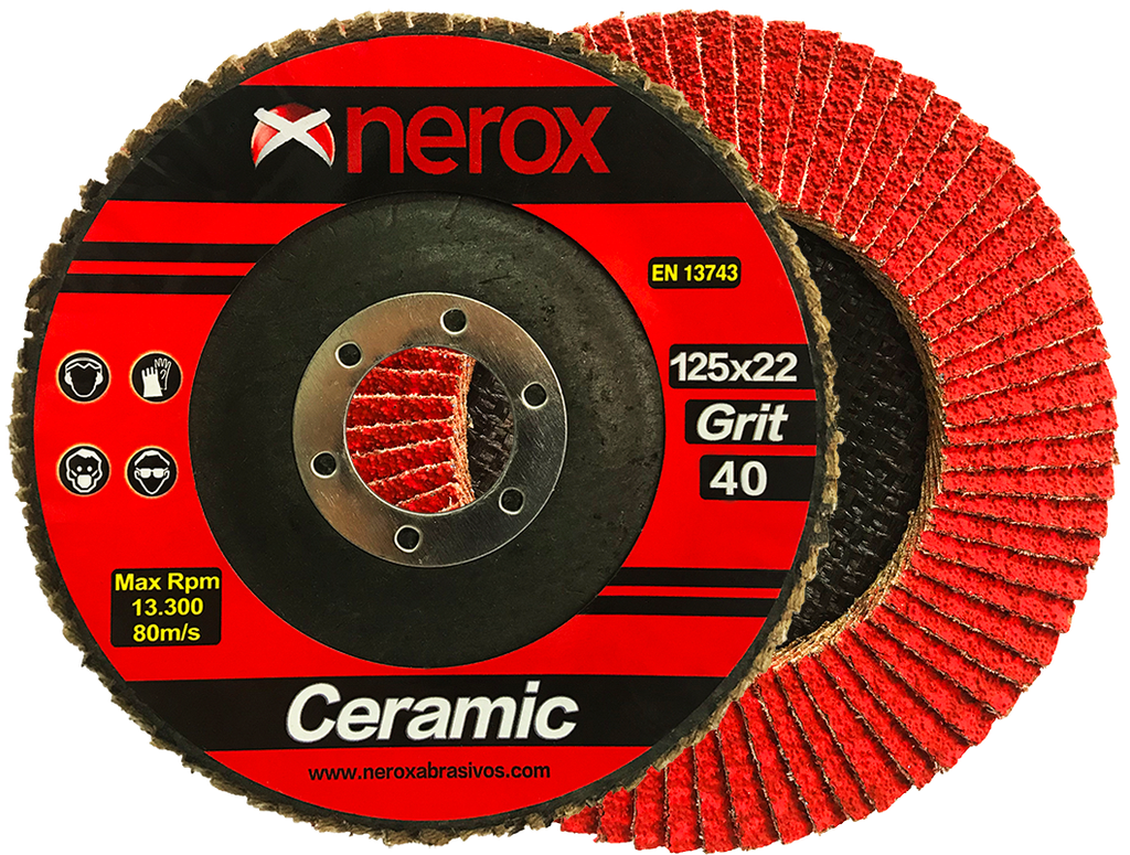 DISCO DE LAMINAS  ( NEROX )  CERAMIC  XR770x     125x22 ( caja 10 uds )
