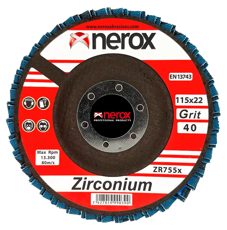 DISCO DE LAMINAS  (NEROX)  ZR755x  ZIRCONIO  -  115x22 (caja 10 uds)