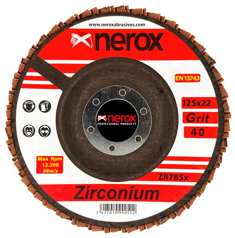 DISCO DE LAMINAS  ( NEROX )  ZR785x  ZIRCONIO  -  125x22 ( caja 10 uds )