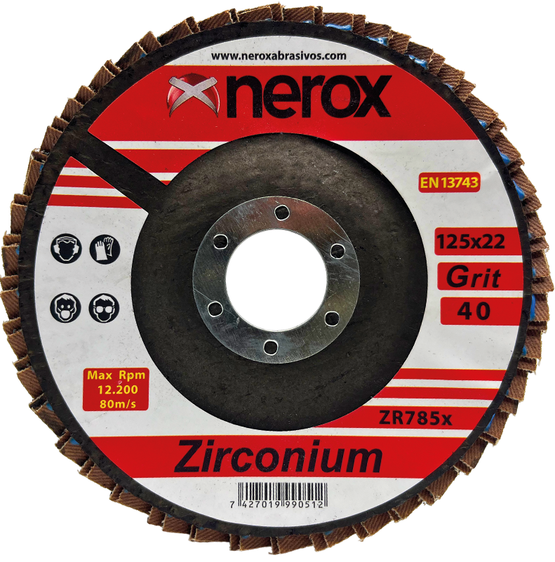 DISCO DE LAMINAS  ( NEROX )  ZR785x  ZIRCONIO  -  125x22 ( caja 10 uds )