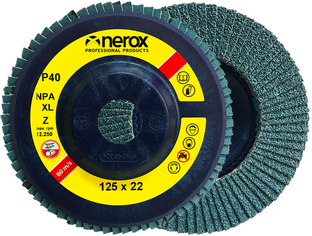 DISCO DE LAMINAS ( NEROX )   ZR-NYLON   ZIRCONIO - 125x22 ( caja 10 uds )