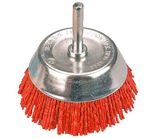 [NR-50-BR-COP-NY-V-6] CEPILLO - BROCHA COPA  NYLON  ( NEROX )  50mm  ( Vástago 6mm )