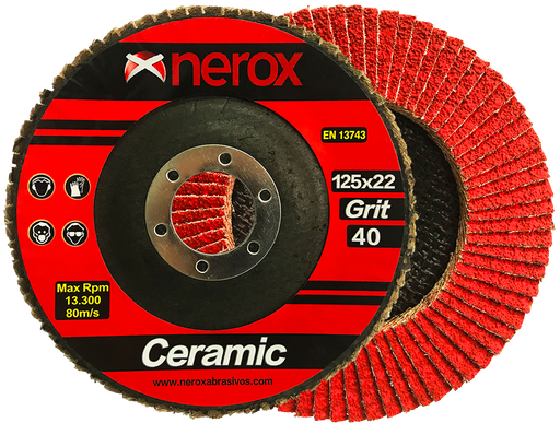DISCO DE LAMINAS  ( NEROX )  CERAMIC  XR770x     125x22 ( caja 10 uds )