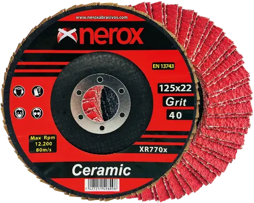 DISCO DE LAMINAS  (NEROX)  CERAMIC  XR770x     125x22 (caja 10 uds)