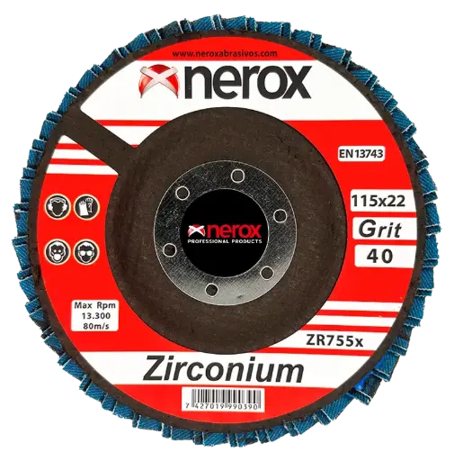 DISCO DE LAMINAS  (NEROX)  ZR755x  ZIRCONIO  -  115x22 (caja 10 uds)