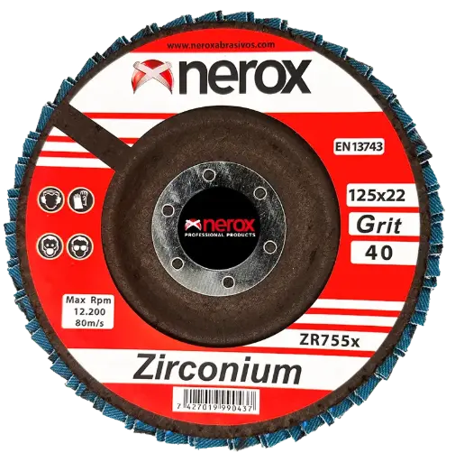 DISCO DE LAMINAS  ( NEROX )  ZR755x  ZIRCONIO  -  125x22 ( caja 10 uds )