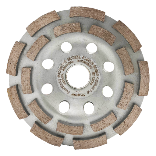 [NR-115-MUELA-P-G-H] MUELA DIAMANTE SEGMENTADA ( NEROX )  115mm  DOBLE CORONA  ( Piedra, Granito, Hormigón )