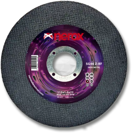 [NR-115X1.0X22,2-CV12] DISCO DE CORTE FINO  ( NEROX )  SG46 Z-BF   CERAMIC  V12 115x1.0x22,2 ( caja 10 uds )